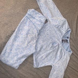 Gymshark fleur textured leggings and top